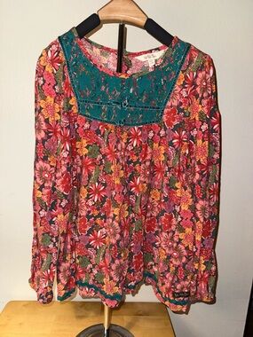 Matilda Jane Floral Tunic in Teal & Pink